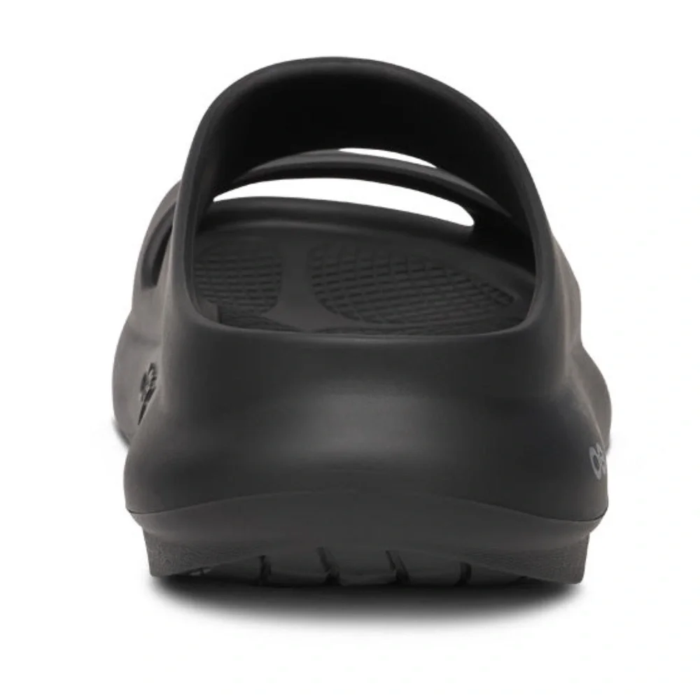 OOFOS • Ooyeah Black Slide Sandals - Picture 8 of 10